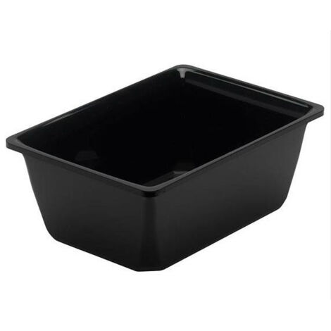 Saladier Rectangulaire 1000ml Plexi Noir - L2G