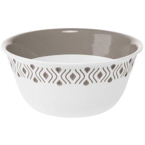 Saladier Tosca blanc/tortora 19 cm