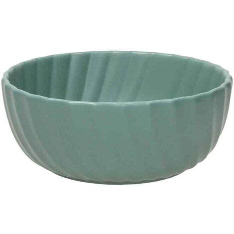 Saladier vert en grès d'Aruba 20 cm