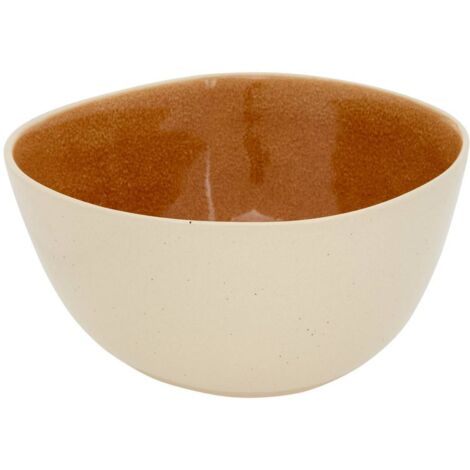 Saladier Wonja jaune L26,2xp25xH12,5cm - Atmosphera créateur d'intérieur