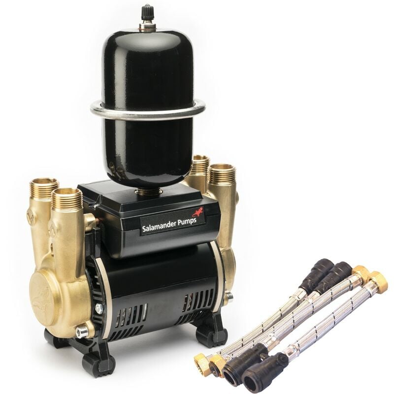 Salamander Pumps Ct75 Xtra Twin 2 Bar Shower Pump (H)160Mm (W)120Mm (L