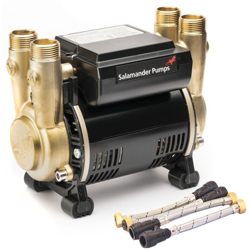 Salamander Pumps Ct75 Xtra Twin 2 Bar Shower Pump (H)160Mm (W)120Mm (L
