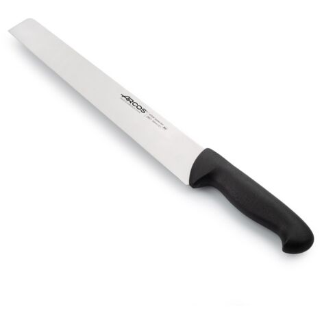 Salamimesser Arcos Farbe - Prof  295725  in Edelstahl Nitrum und mango ergonomische schwarze Polypropylenklinge und 30 cm Klinge, Vitrine