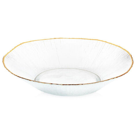 Salatschüssel aus Goldglas 29,5 cm, 1,6 l