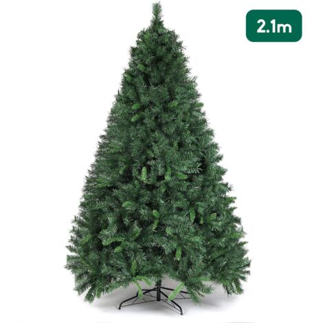 Salcar Künstlicher Tannenbaum 210 cm, Kleiner Weihnachtsbaum für Weihnachtsdeko