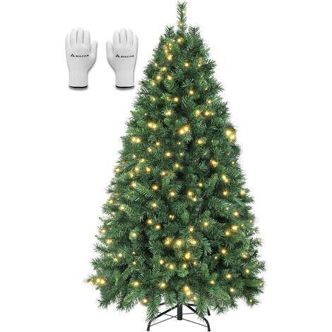 Guirlande De Noël Artificielle Premium SALCAR - 3 Mètres, Branches Gris-vert, Pour Intérieur Et Extérieur - 13
