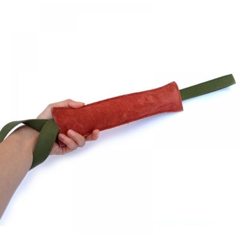 Salchicha indestructible para perros de 30 cm con 2 asas, juguete para perros con forma de manguera contra incendios, juguete masticable extra fuerte.