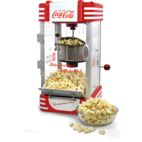 Salco SNP-27CC Popcornmaschine rot-weiß im Retro-Design