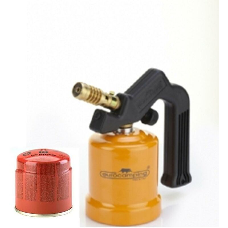Image of Saldatore a gas su cartuccia eurocamping base metallo no piezo + cartuccia