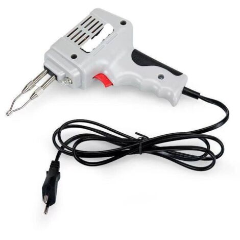 Saldatore elettrico, saldatore manuale, EU 220V 100W, saldatore elettrico con filo per saldatura e luci