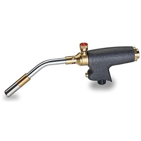 Saldatore professionale con corpo in alluminio e fiamma turbo M,  con attacco europeo 7-16