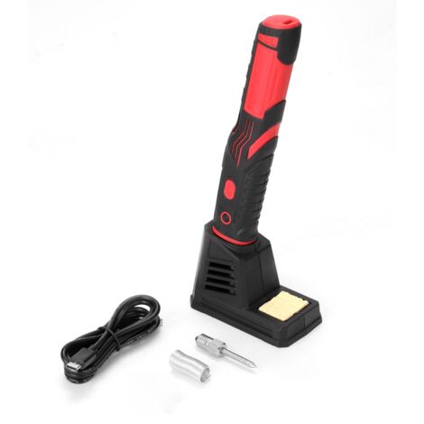 Saldatore ricaricabile senza fili con luce LED brillante