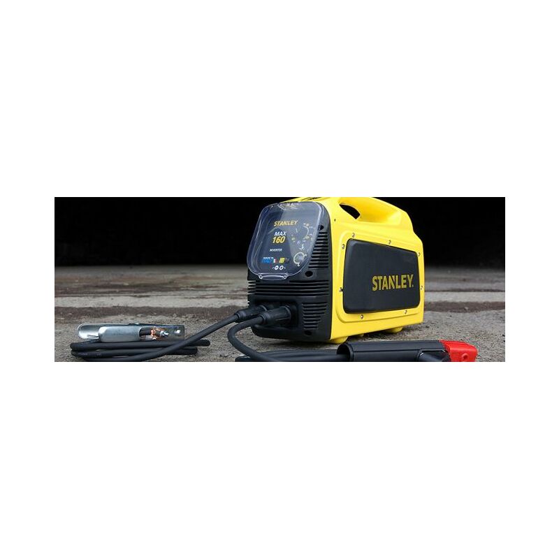 Image of Saldatrice Inverter Stanley Max 160 - Carry Case - giallo