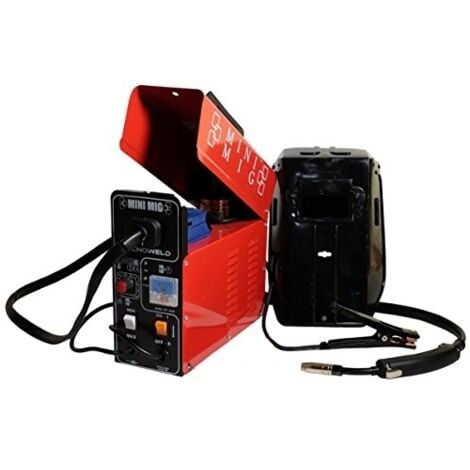 Saldatrice a filo NO GAS compatto 95amp TecnoWeld By Awelco - MINI MIG 11002