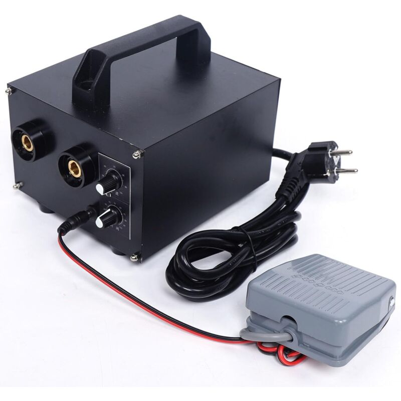 Image of Gojoy - Saldatrice a punti 220 v, saldatrice a batteria con 1600 a, saldatrice professionale per saldatura precisa per montaggio e manutenzione di