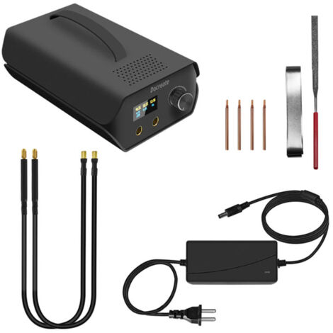 Saldatrice a punti con schermo LCD, condensatore a 120 livelli, batteria al litio, salda lamiere di nichel da 0,2 mm, nichelate da 0,3 mm e acciaio inossidabile da 0,4 mm.
