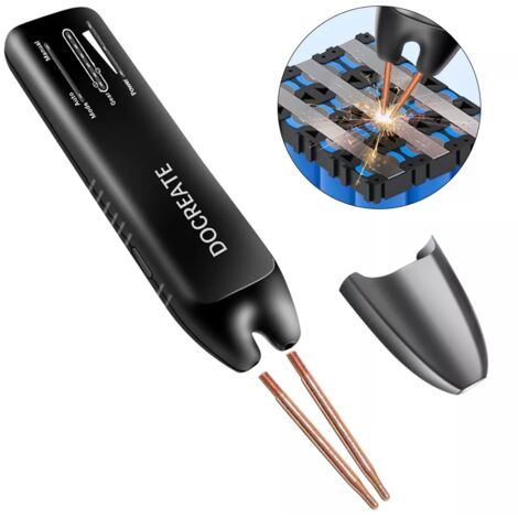 Saldatrice a punti per batterie Ej.Life, saldatrice a punti portatile 2 in 1 con modalità automatica e manuale, 11 velocità regolabili per batterie fai da te
