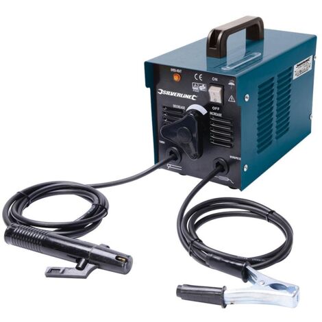 Saldatrice ad arco Silverline 100A alimentazione 230V 13A professionale saldature precise