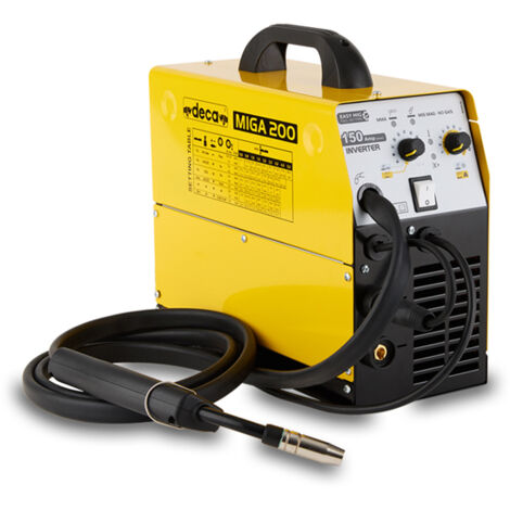 Saldatrice elettrica Deca inverter Miga 200 Giallo/Nero [230000]