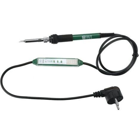 Saldatrice elettrica regolabile termica 102 °C–90 W, stazione saldatura con funzione pickup termico, saldatrice punta con potenza variabile per riparazioni – presa EU, punta conica