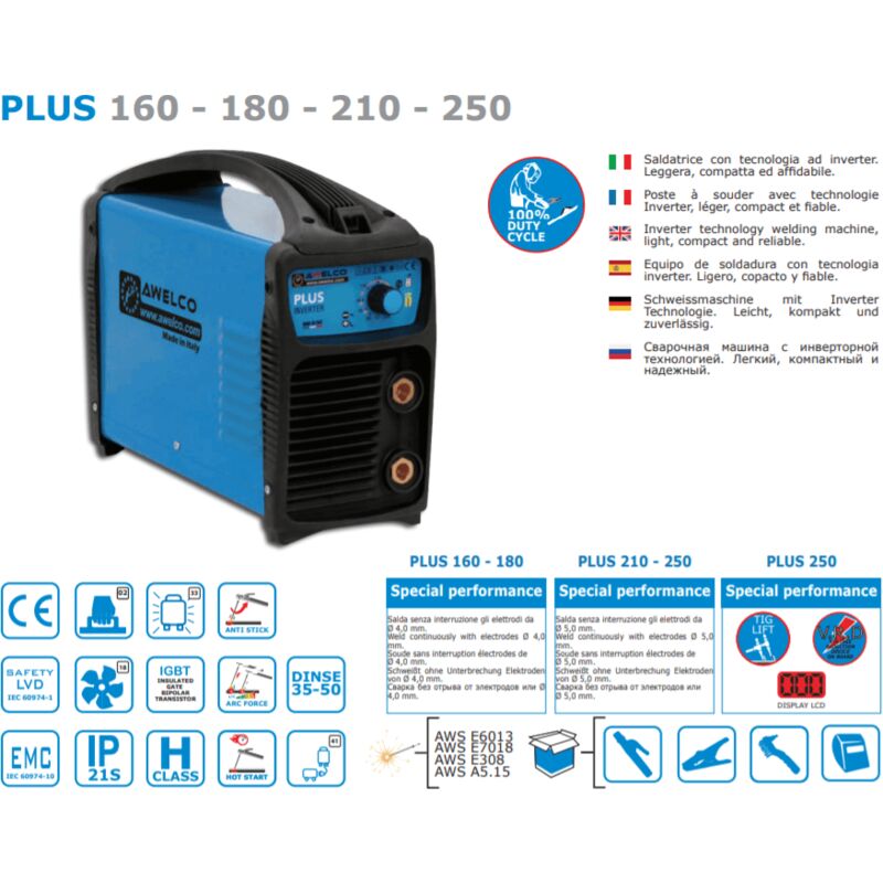 Image of Awelco - saldatrice inverter 160A(100%)C/ACC