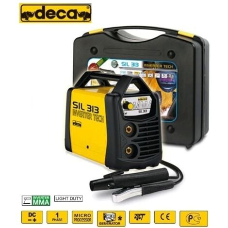 Saldatrice INVERTER ad elettrodo 130 Amp con valigetta e accessori Deca - SIL 313