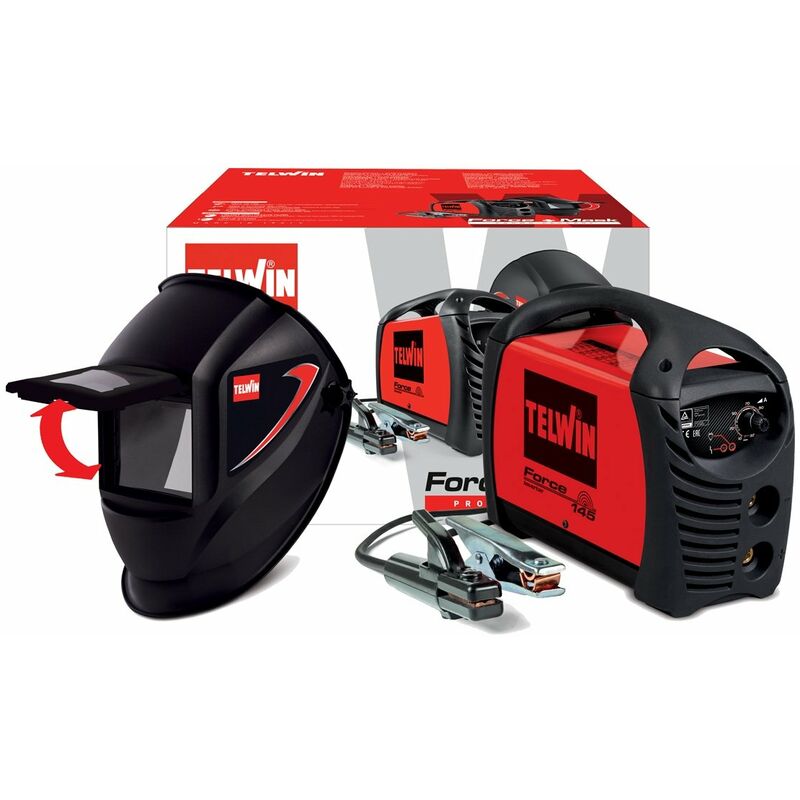 Image of Force 145 815862 Saldatrice inverter 130A con maschera - Rosso - Telwin