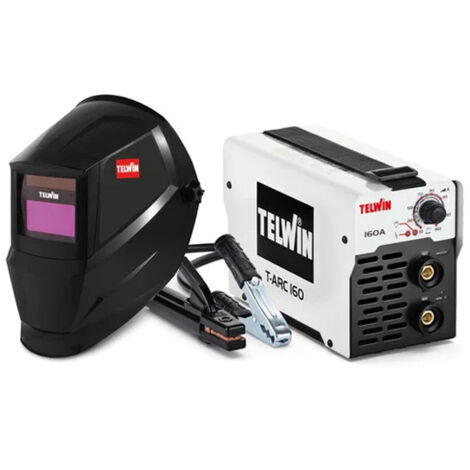 Saldatrice inverter Telwin T-ARC 160 con accessori e casco