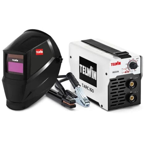 Saldatrice inverter Telwin T-ARC 160 con accessori e casco