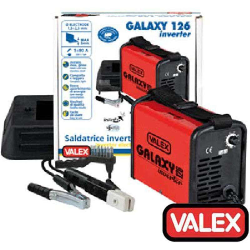 Trade Shop Traesio - Saldatrice Inverter Ventilata a Corrente Continua Valex Galaxy 126 -
