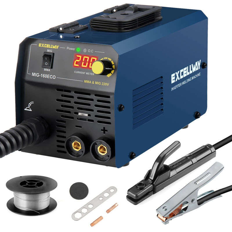 Image of Saldatrice MIG/MMA 160A ECO Saldatrice a inverter senza gas IGBT Saldatrice a mano elettronica ZebraA