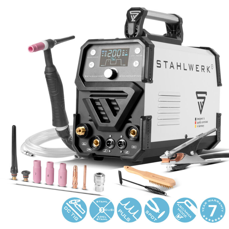 Stahlwerk - Saldatrice dc tig 200 Pulse st Digital...