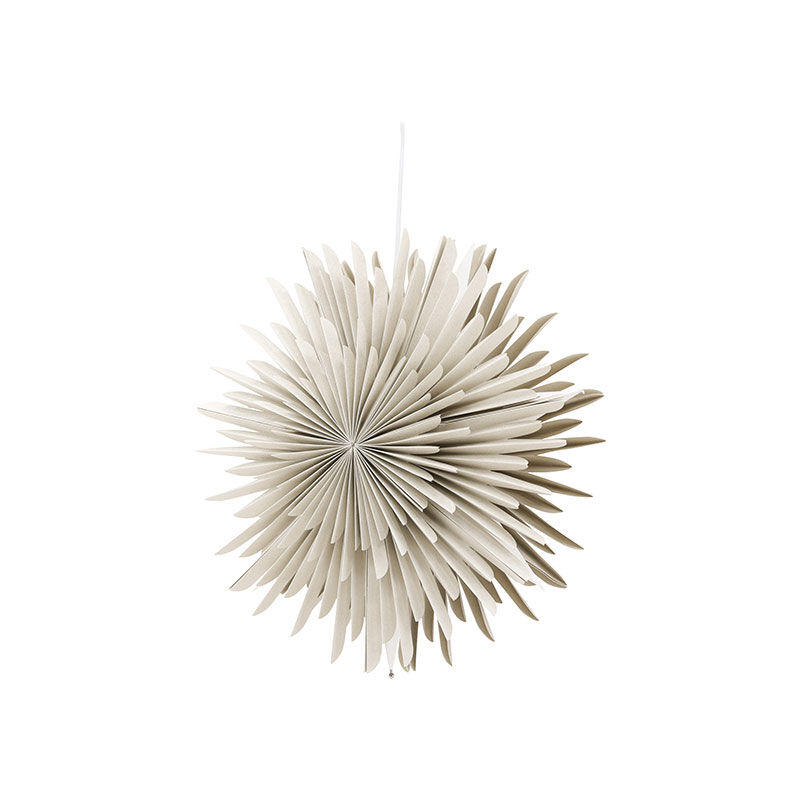 Ebuy24 Sälen Weihnachtsstern Mit Licht Papier Ø46 Cm Pendelleuchte Beige.