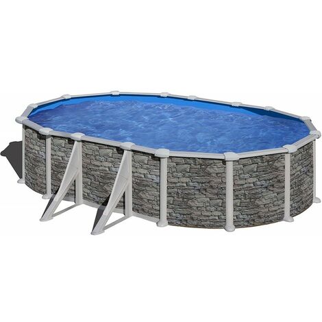 Piscine hors sol Salento 500x300x120 cm San Marco Kit piscine Titanium