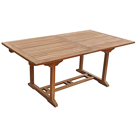 Table de jardin rectangulaire en bois teck Maldive Jardiline 4/6 places