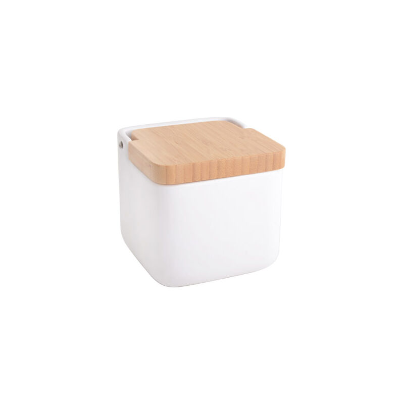 

Salero Ceramica Tapa Bambu