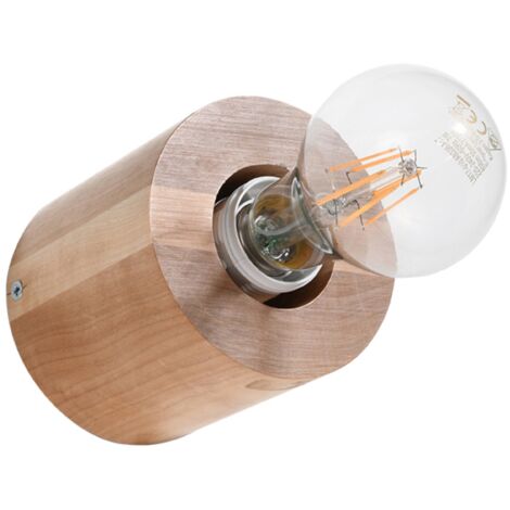 SALGADO wall lamp in natural wood