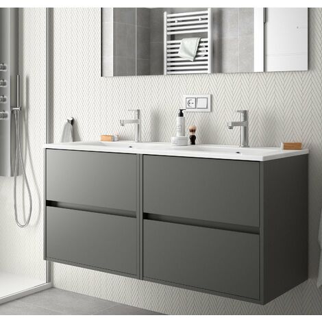 SALGAR 85091 NOJA Mueble+Lavabo 120 Gris Mate