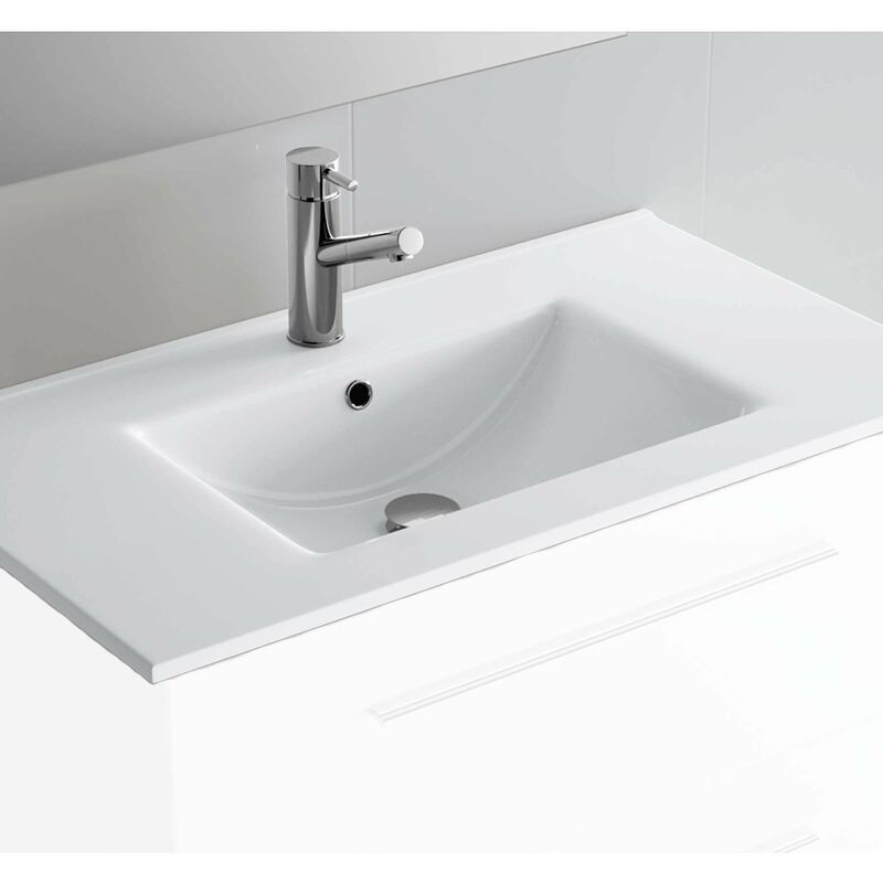 

IBERIA Lavabo De Encimera Blanco - Medida: 80 CMS. - Salgar