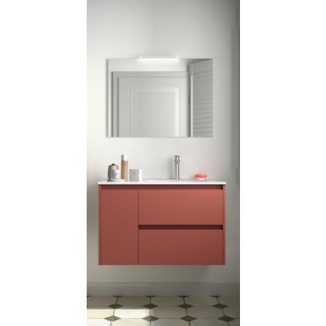 Salgar Noja Komplett-Set 850 2 Schubladen - Tür links Red Satin