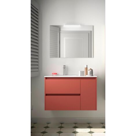 Salgar Noja Komplett-Set 850 2 Schubladen - Tür rechts Red Satin