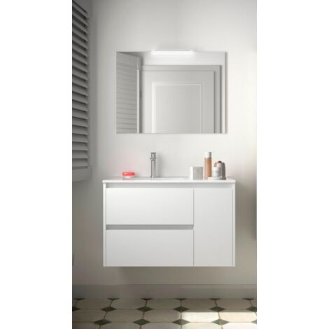 Salgar Noja Komplett-Set 850 2 Schubladen - Tür rechts White Gloss