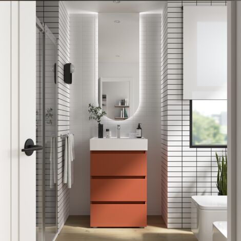 Salgar Schrank SPIRIT 600 3 Metallauszug mit Softeinzug TERRACOTA 598 x 810 x 450 mm