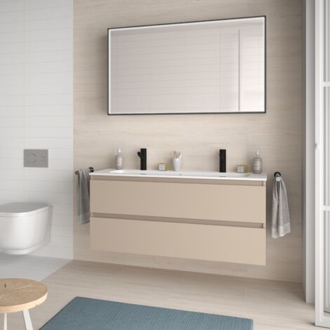 Salgar Schrank wandhängend SPIRIT 1200 2 Metallauszug mit Softeinzug MACCHIATO  1194 x 540 x 450 mm