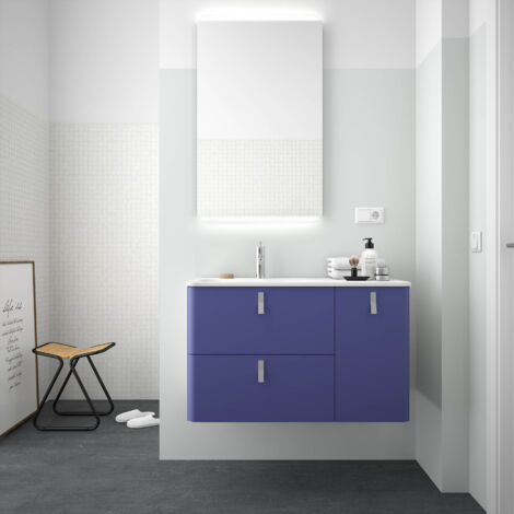 Salgar Schrank wandhängend UNIIQ 900 rechts Azul Altamar Badmöbel