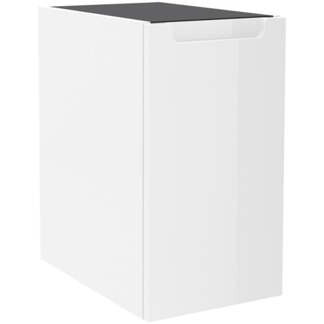 Salgar Schrankelement wandhängend MONTERREY 300 links 1 Tür mit Softeinzug WHITE COTTON 300 x 540 x 450 mm