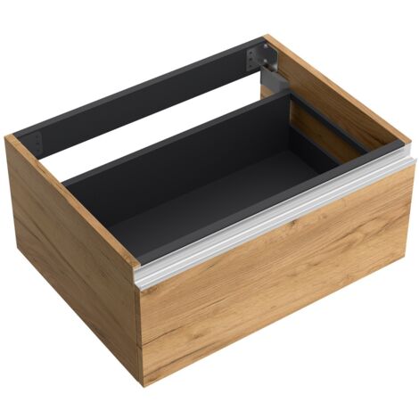 Salgar Schrankelement wandhängend SPIRIT 600 1 Metallschublade EICHE AFRIKA 598 x 270 x 450 mm