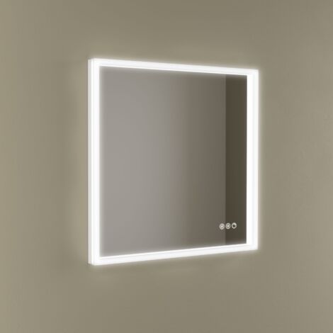 Salgar Spiegel KORI LINE 600 Mit LED-Beleuchtung mit Sensor (14+8-12 W - BILED ºK) IP44 600 x 600 mm