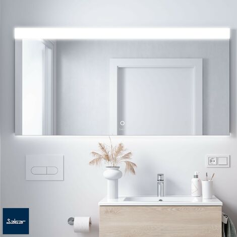 Salgar Spiegel ORLEANS 1200 Horizontal Wandspiege, mit LED-leuchte (15+32 W-5700ºK) IP 44 1200 x 700 mm