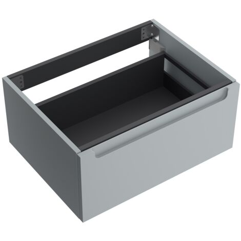 Salgar Waschtischunterschrank   MONTERREY 600 1 Metallschublade mit Softeinzug BLUE FOG 598 x 270 x 450 mm